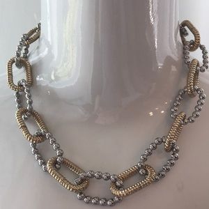 Talbots Silver & Gold link necklace